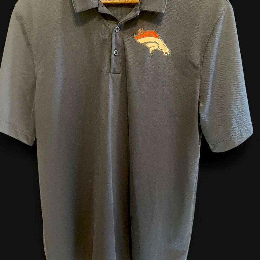 Nike Men's Black and Grey Polo-shirts